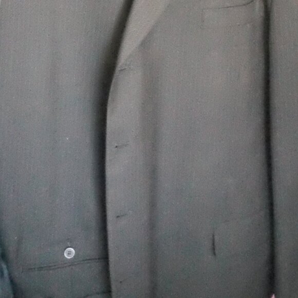 Enrico Gelini 52L Men’s Two Piece Black Pin Stripe Suit - Picture 6 of 9